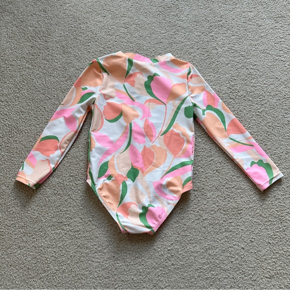 Carter's Long Sleeve Rash Guard One-Piece Swimsuit (24 months) - Picture 3 of 9